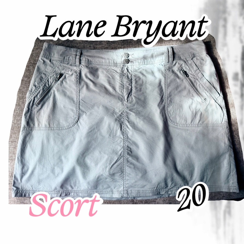 Lane Bryant Grey Scort Skort
